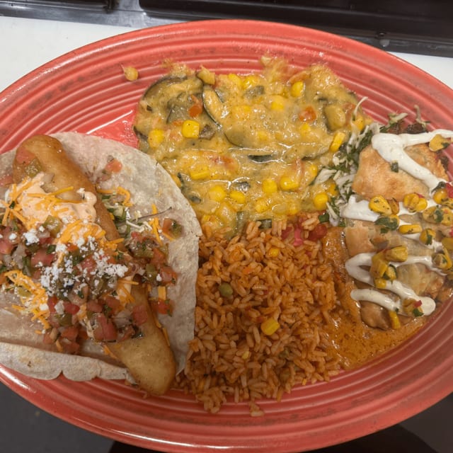One Shrimp Empanada & One Shrimp Enchilada.