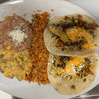 Vegetarian Taco Plate