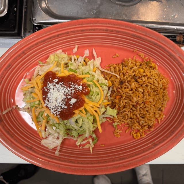 One Tostada with a One Side.