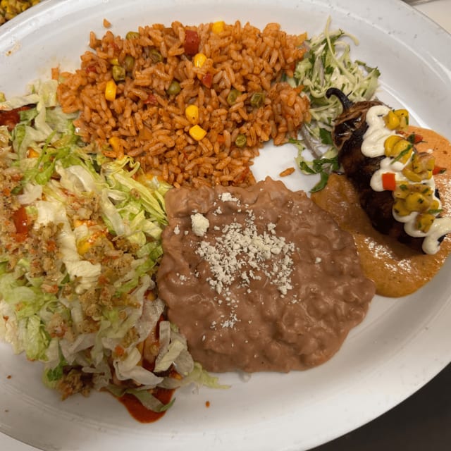 One Chicken Enchilada, a Diablo Chico Combo.